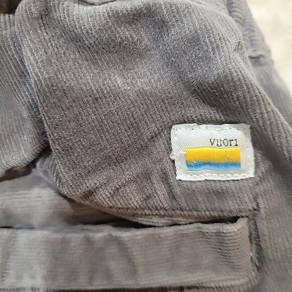 Vuori Corduroy Pants Mens L Grey Elastic Waist Drawstring Stretch V440 Preppy - Picture 5 of 9